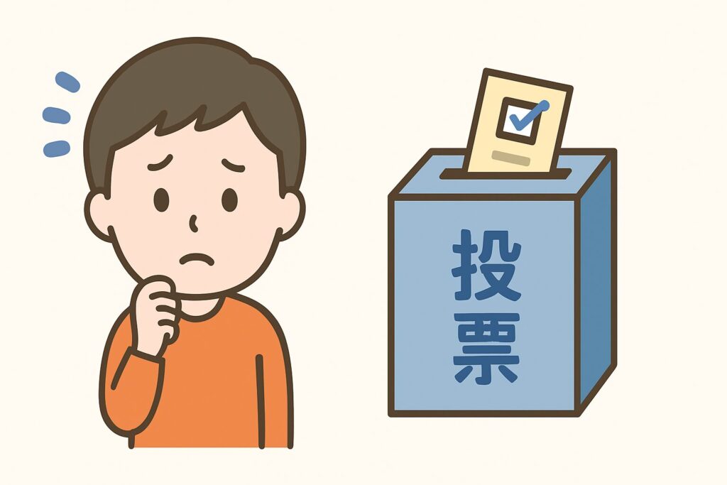 選挙に行けなくて困っている